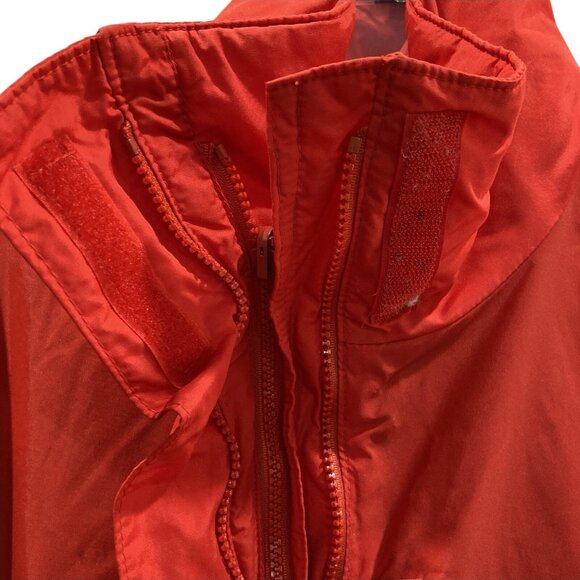 Vtg Columbia Windbreaker Jacket Womens XL Red Whirlibird Outdoors Nautical 90s - Picture 6 of 10